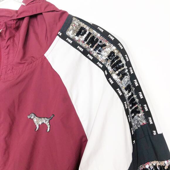Victoria's Secret PINK Campus Anorak Sequin Jacket XS - Picture 3 of 9